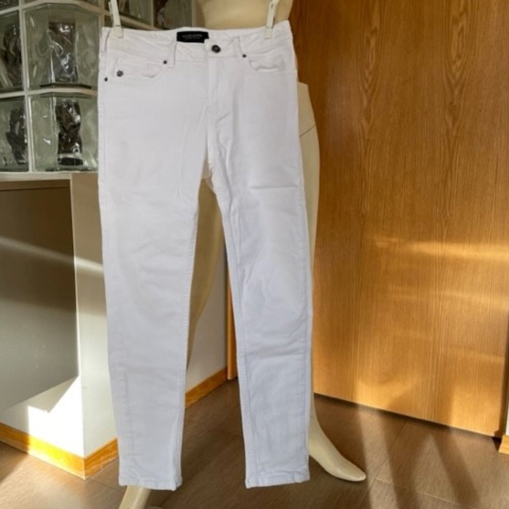 MAISON SCOTCH Amsterdams Blauw SKINNY WHITE JEANS Size 24 Regular, Like New - Picture 1 of 13